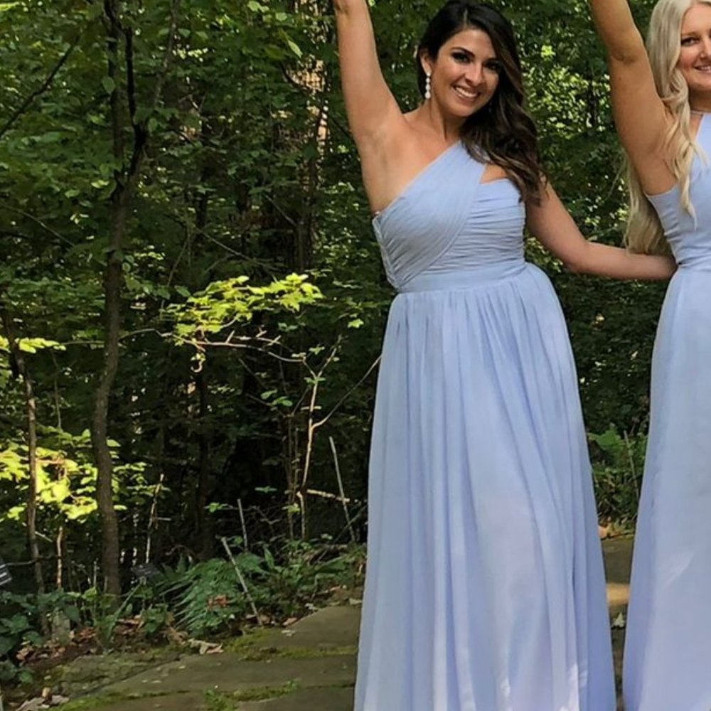 Baby blue gown